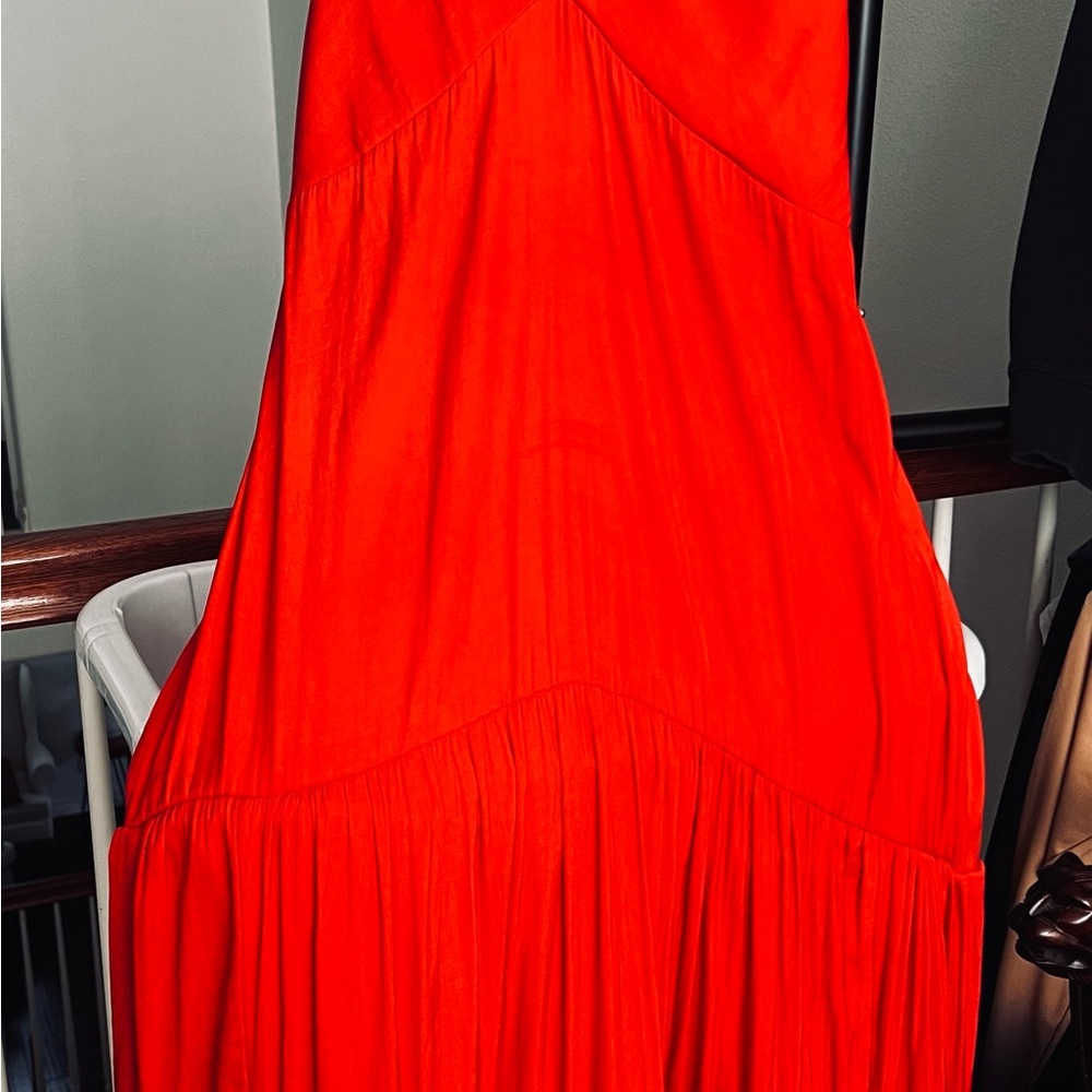 Banana Republic Strapless Red Dress